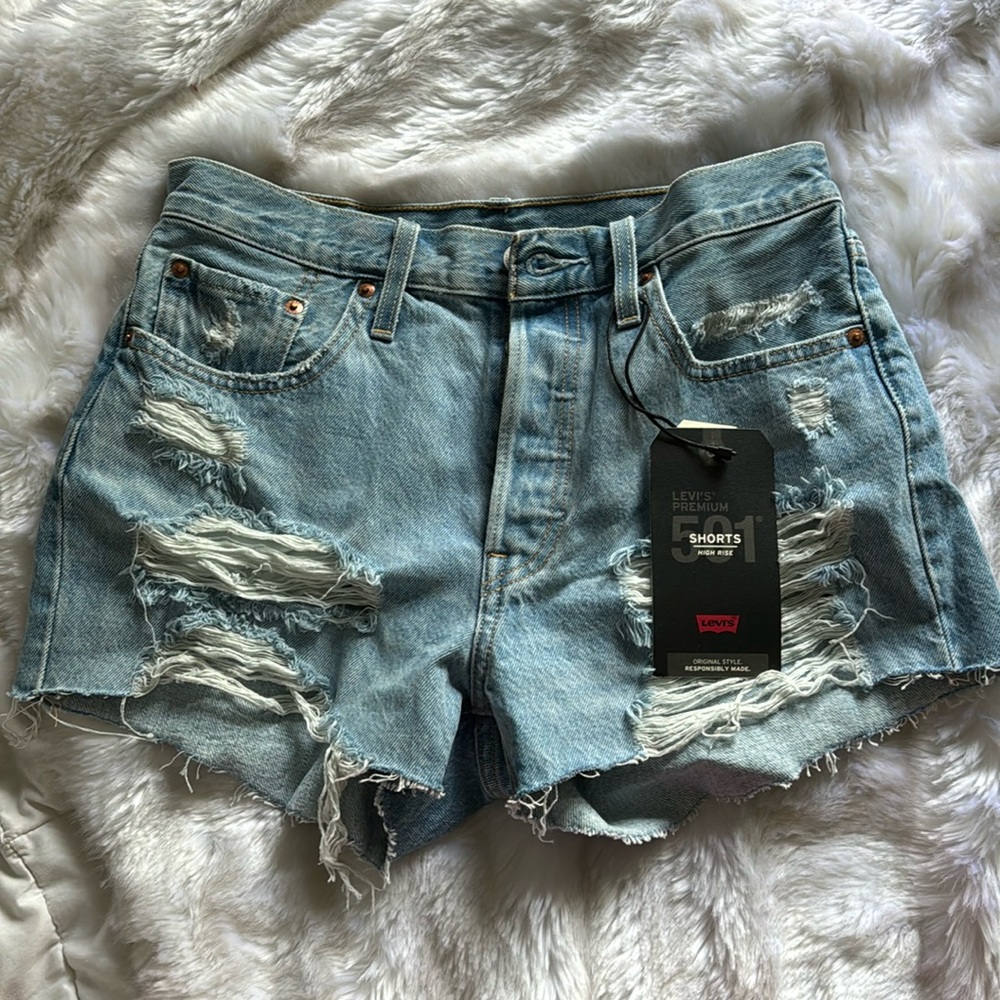 Levi’s High Rise Jean Shorts
